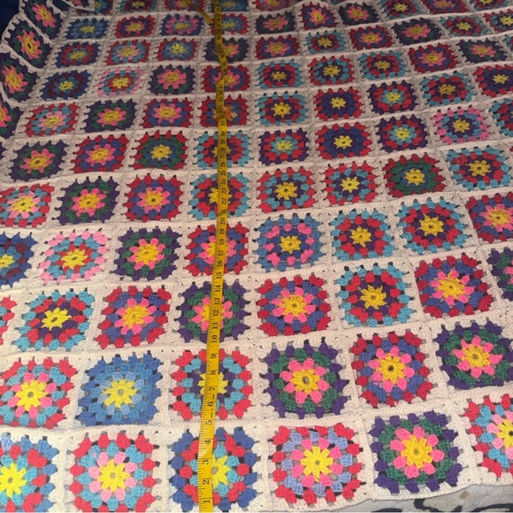Colorful Crochet Patchwork Blanket